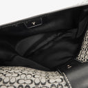 Coach Grey/Black Leather Canvas Soho Buckle Flap Shoulder Bag