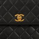 Chanel Kelly Top Handle Black Quilted Lambskin Bag