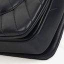 Chanel Navy Lambskin Chevron Quilted Small Trendy CC Flap Bag