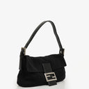 Fendi Baguette Black Neoprene Shoulder Bag