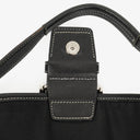 Coach Grey/Black Leather Canvas Soho Buckle Flap Shoulder Bag