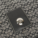 Coach Grey/Black Leather Canvas Soho Buckle Flap Shoulder Bag