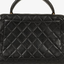 Chanel Kelly Top Handle Black Quilted Lambskin Bag