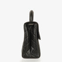 Chanel Kelly Top Handle Black Quilted Lambskin Bag