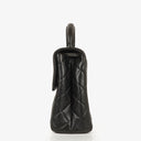 Chanel Kelly Top Handle Black Quilted Lambskin Bag