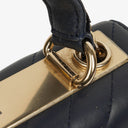 Chanel Navy Lambskin Chevron Quilted Small Trendy CC Flap Bag