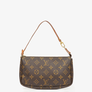 Louis Vuitton Pochette Accessoires Monogram Canvas Clutch Handbag