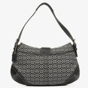 Coach Grey/Black Leather Canvas Soho Buckle Flap Shoulder Bag