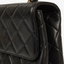 Chanel Kelly Top Handle Black Quilted Lambskin Bag