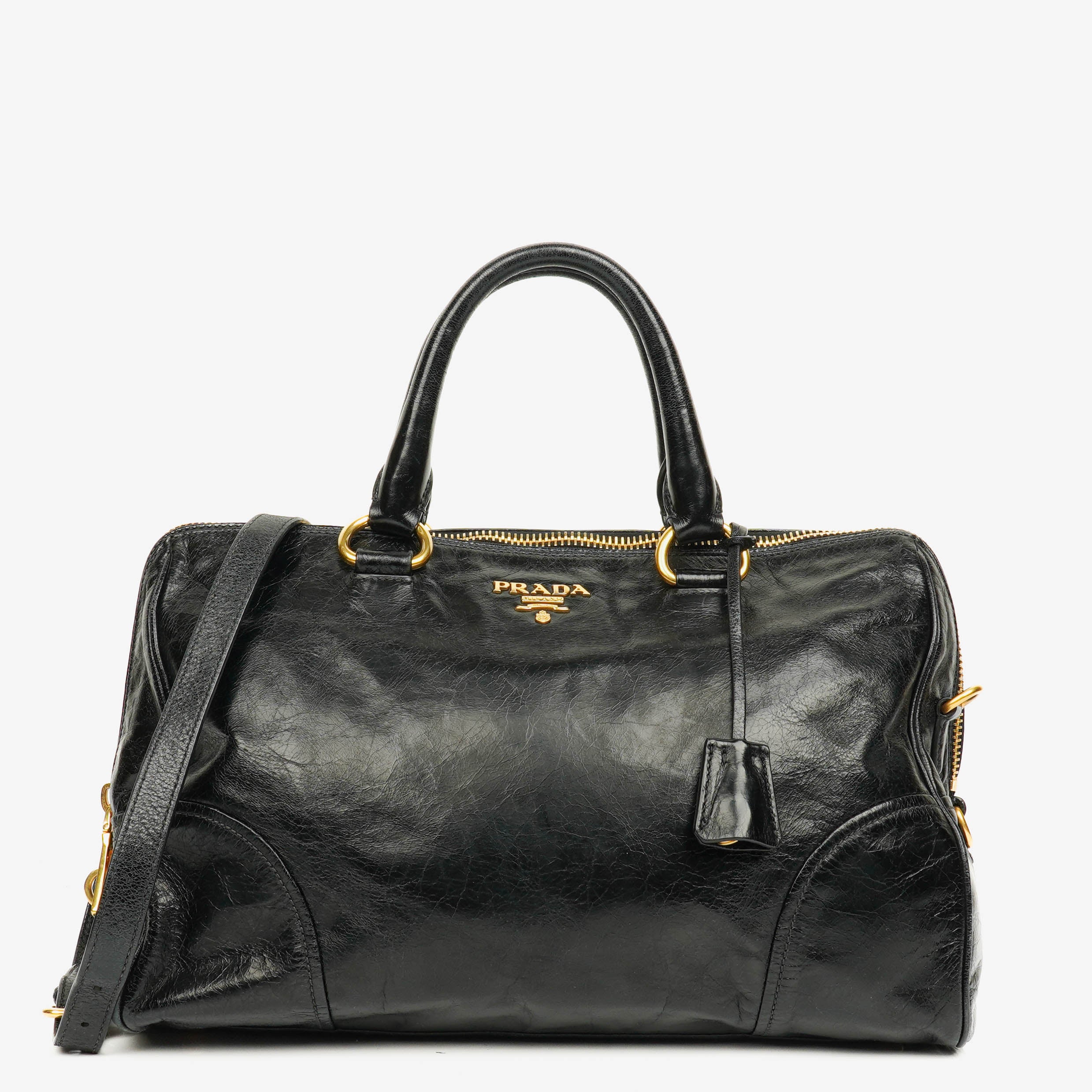 Prada Vitello Shine Leather Bag