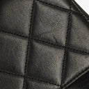 Chanel Kelly Top Handle Black Quilted Lambskin Bag