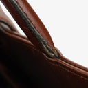 Chanel Beige Linen And Brown Leather Tote Bag