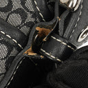 Coach Grey/Black Leather Canvas Soho Buckle Flap Shoulder Bag