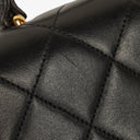 Chanel Kelly Top Handle Black Quilted Lambskin Bag