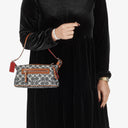 Coach Signature Denim and Leather Handbag