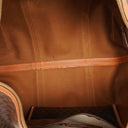 Celine Vintage Macadam Triomphe Brown Travel Bag