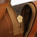 Celine Vintage Macadam Triomphe Brown Travel Bag