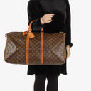 Louis Vuitton Keepall 55 Monogram Canvas Travel Bag