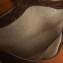 Celine Vintage Macadam Triomphe Brown Travel Bag