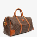 Celine Vintage Macadam Triomphe Brown Travel Bag