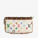 Louis Vuitton Takashi Murakami Pochette Accessoire Multicolor Clutch Handbag