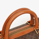 Celine Vintage Macadam Triomphe Brown Travel Bag