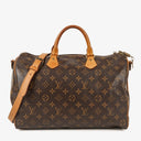 Louis Vuitton Speedy 35 Bandouliere Monogram Canvas Handbag