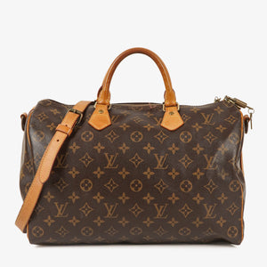 Louis Vuitton Speedy 35 Bandouliere Monogram Canvas Handbag