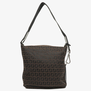 Fendi Brown Zucchino Shoulder Bag