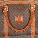 Celine Vintage Macadam Triomphe Brown Travel Bag