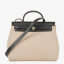 Hermes Herbag PM Vache Hunter Criss Viking 30 Noir 2 Way Bag Palladium Hardware