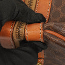 Celine Vintage Macadam Triomphe Brown Travel Bag