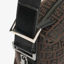 Fendi Brown Zucchino Shoulder Bag