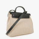 Hermes Herbag PM Vache Hunter Criss Viking 30 Noir 2 Way Bag Palladium Hardware