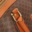 Celine Vintage Macadam Triomphe Brown Travel Bag