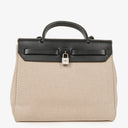 Hermes Herbag PM Vache Hunter Criss Viking 30 Noir 2 Way Bag Palladium Hardware