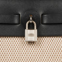 Hermes Herbag PM Vache Hunter Criss Viking 30 Noir 2 Way Bag Palladium Hardware