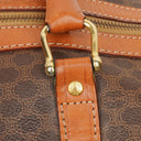 Celine Vintage Macadam Triomphe Brown Travel Bag