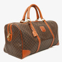 Celine Vintage Macadam Triomphe Brown Travel Bag