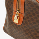 Celine Vintage Macadam Triomphe Brown Travel Bag