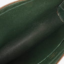 Louis Vuitton Taiga Green Leather Pochette Baikal Clutch Bag