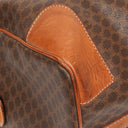 Celine Vintage Macadam Triomphe Brown Travel Bag