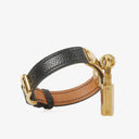 Hermes Kelly Noir Epsom Leather Gold Plated Watch