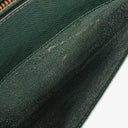 Louis Vuitton Taiga Green Leather Pochette Baikal Clutch Bag