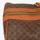 Celine Vintage Macadam Triomphe Brown Travel Bag