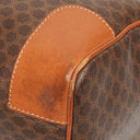 Celine Vintage Macadam Triomphe Brown Travel Bag