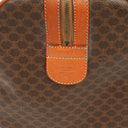 Celine Vintage Macadam Triomphe Brown Travel Bag