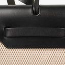 Hermes Herbag PM Vache Hunter Criss Viking 30 Noir 2 Way Bag Palladium Hardware