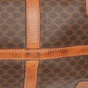 Celine Vintage Macadam Triomphe Brown Travel Bag