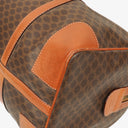 Celine Vintage Macadam Triomphe Brown Travel Bag